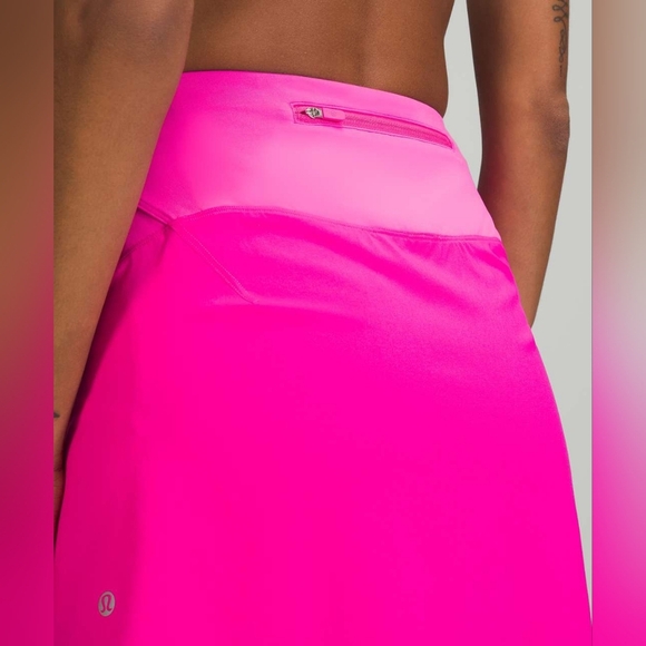 Lululemon Essential High Rise Running Skirt Long Pow Pink Size 8 Activewear Gym - Picture 3 of 13